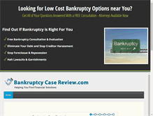 Tablet Screenshot of expressbankruptcyhelp.com